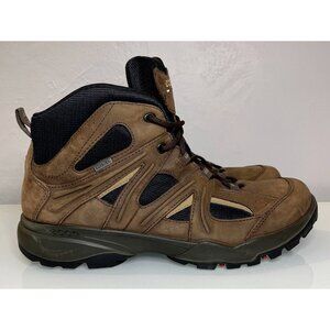 ECCO Men's Cusco Mid GTX Brown Leather Gore-Tex Hiking Boots Size 11 US 45 EU